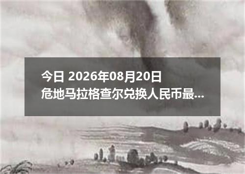今日 2026年08月20日 危地马拉格查尔兑换人民币最新汇率行情