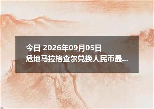 今日 2026年09月05日 危地马拉格查尔兑换人民币最新汇率行情