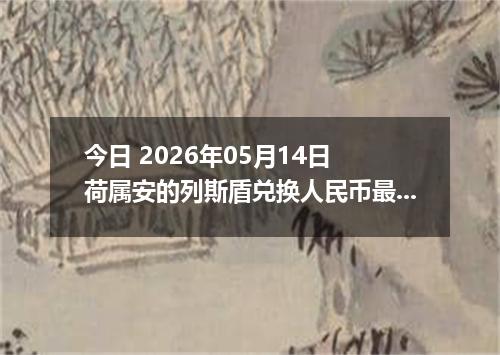 今日 2026年05月14日 荷属安的列斯盾兑换人民币最新汇率行情